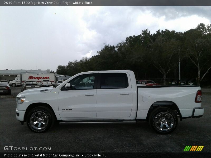 Bright White / Black 2019 Ram 1500 Big Horn Crew Cab