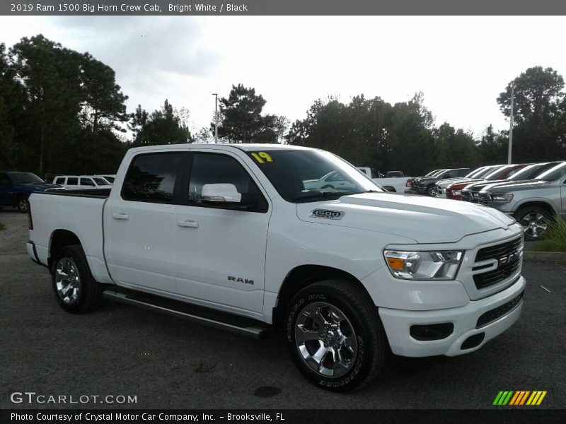 Bright White / Black 2019 Ram 1500 Big Horn Crew Cab