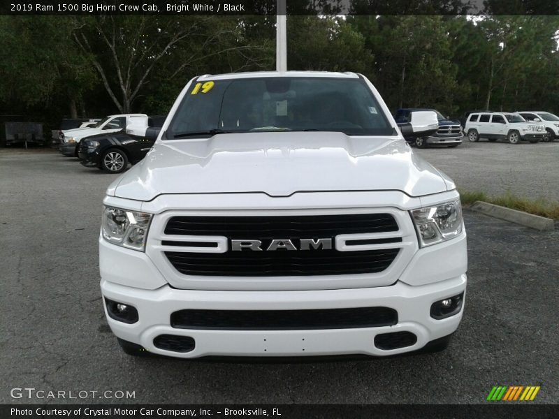Bright White / Black 2019 Ram 1500 Big Horn Crew Cab