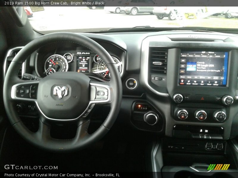 Bright White / Black 2019 Ram 1500 Big Horn Crew Cab