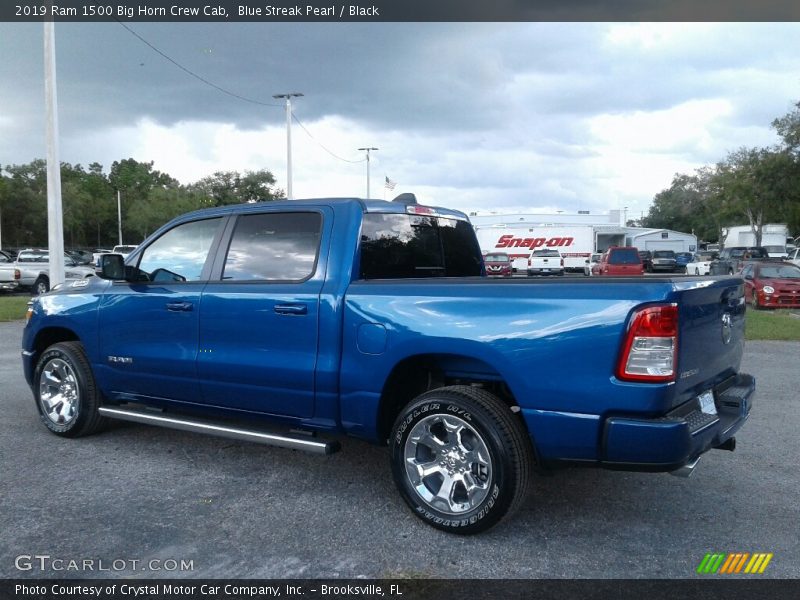 Blue Streak Pearl / Black 2019 Ram 1500 Big Horn Crew Cab