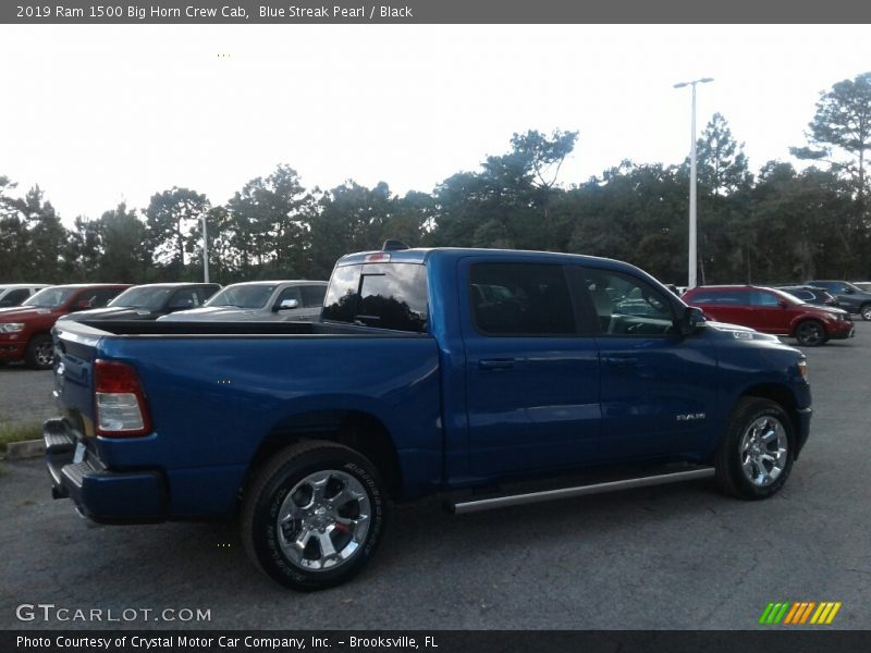 Blue Streak Pearl / Black 2019 Ram 1500 Big Horn Crew Cab