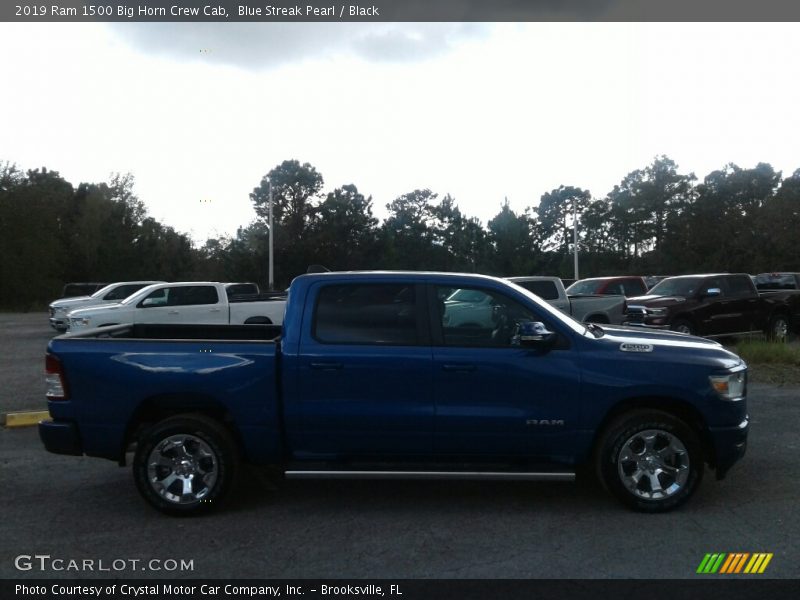 Blue Streak Pearl / Black 2019 Ram 1500 Big Horn Crew Cab