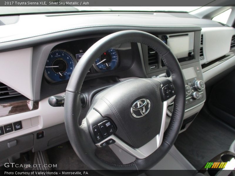 Silver Sky Metallic / Ash 2017 Toyota Sienna XLE