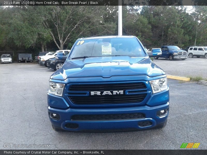 Blue Streak Pearl / Black 2019 Ram 1500 Big Horn Crew Cab