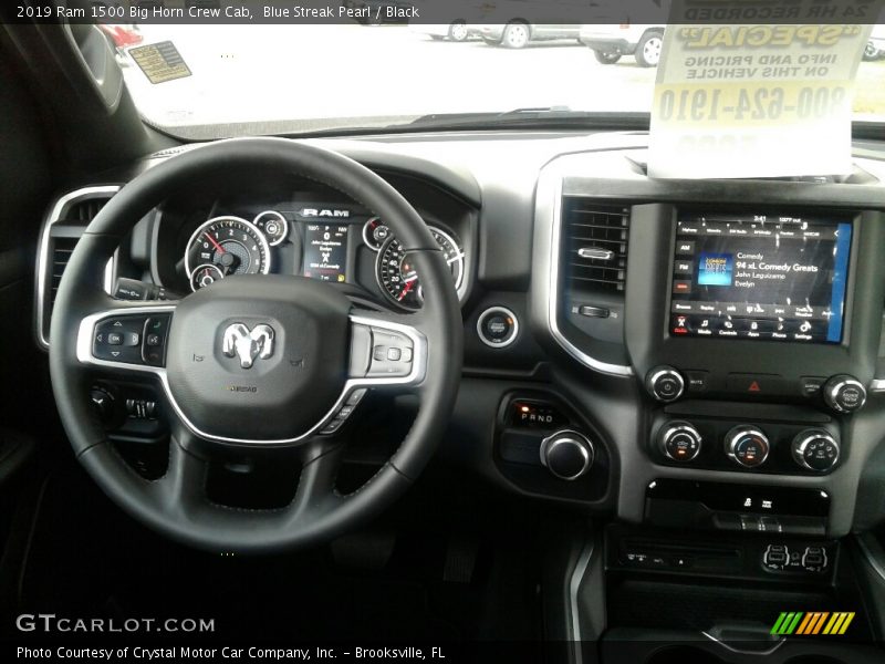 Blue Streak Pearl / Black 2019 Ram 1500 Big Horn Crew Cab