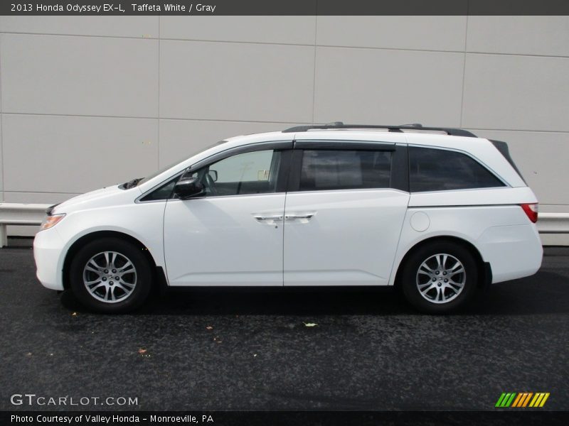 Taffeta White / Gray 2013 Honda Odyssey EX-L