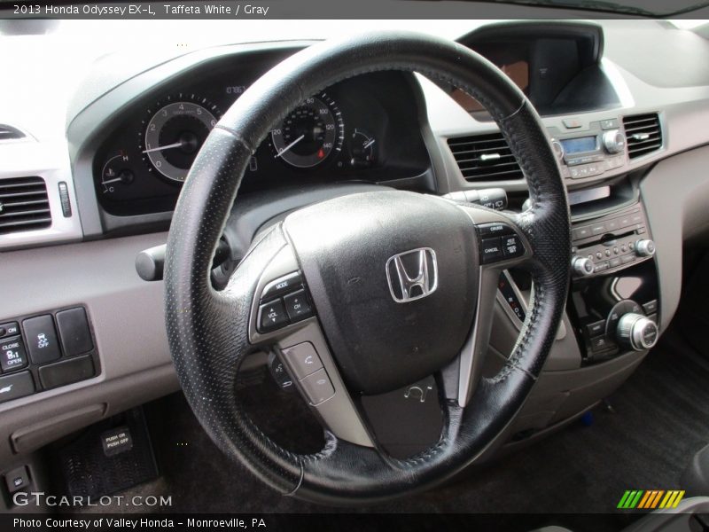Taffeta White / Gray 2013 Honda Odyssey EX-L