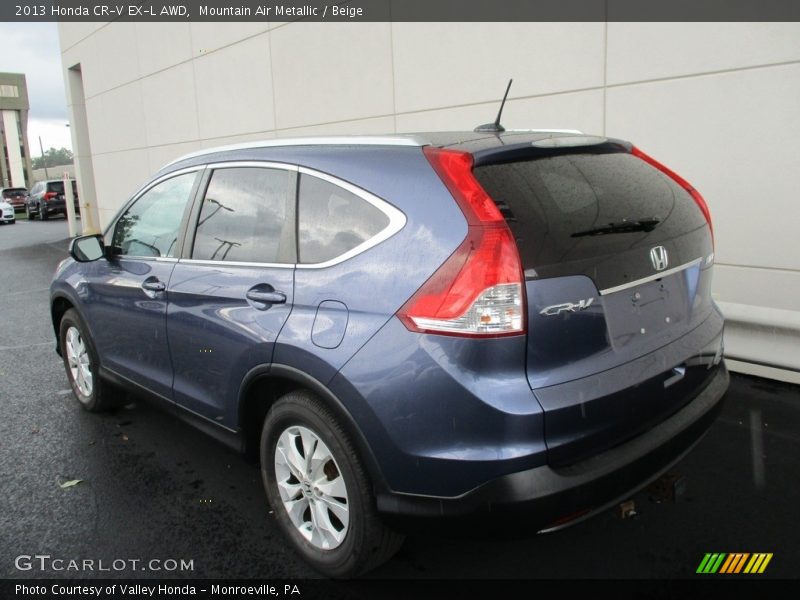 Mountain Air Metallic / Beige 2013 Honda CR-V EX-L AWD