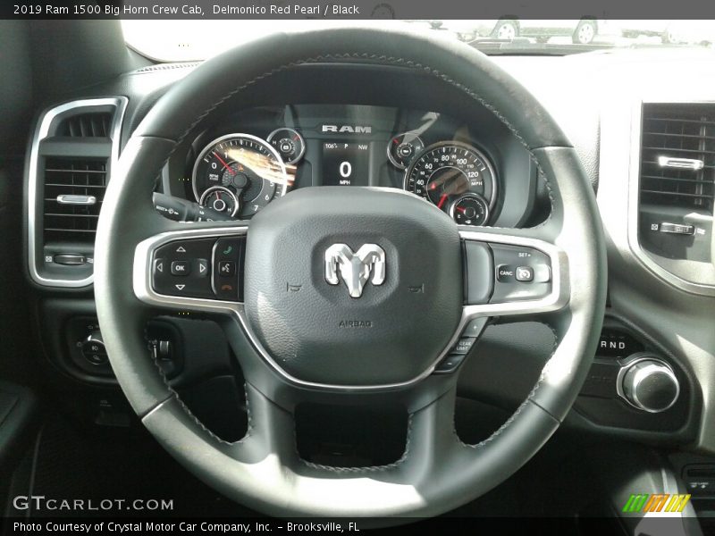 Delmonico Red Pearl / Black 2019 Ram 1500 Big Horn Crew Cab