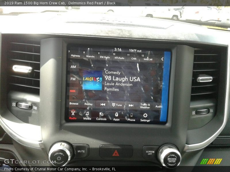 Delmonico Red Pearl / Black 2019 Ram 1500 Big Horn Crew Cab
