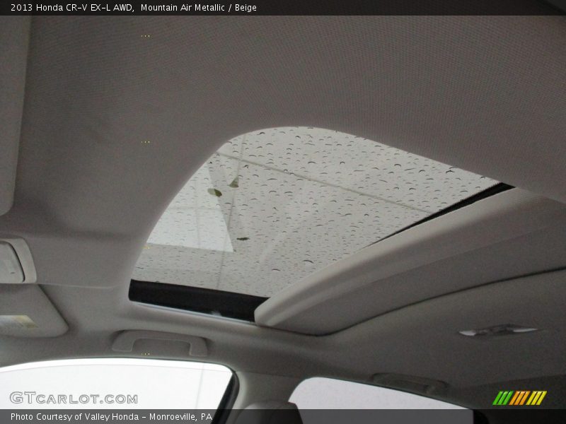 Mountain Air Metallic / Beige 2013 Honda CR-V EX-L AWD