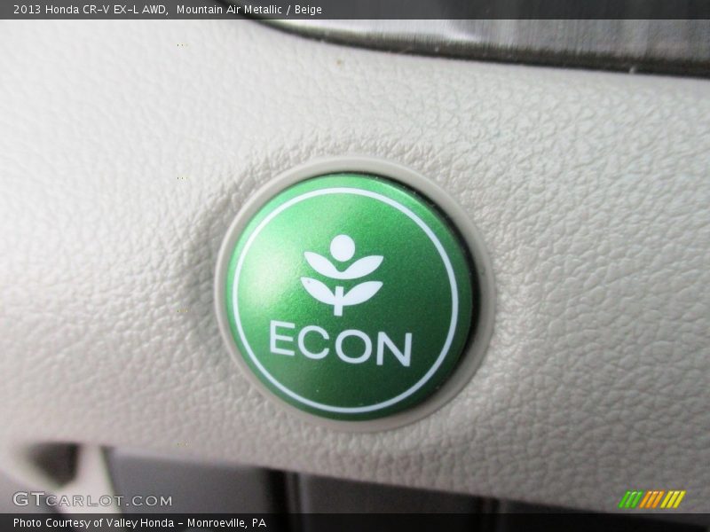 Mountain Air Metallic / Beige 2013 Honda CR-V EX-L AWD