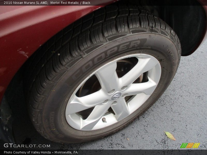 Merlot Red Metallic / Black 2010 Nissan Murano SL AWD