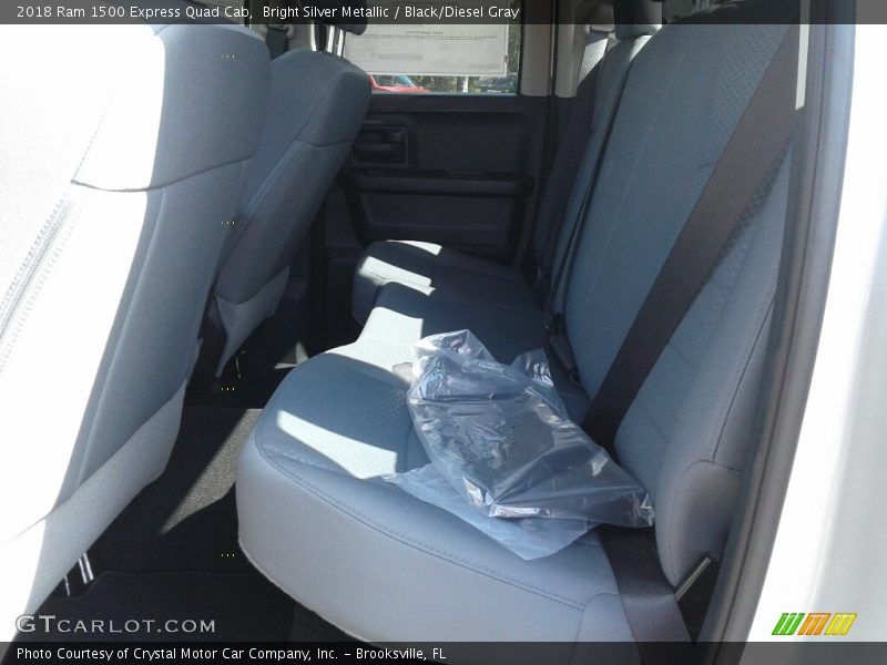 Bright Silver Metallic / Black/Diesel Gray 2018 Ram 1500 Express Quad Cab