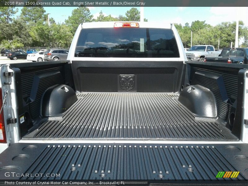 Bright Silver Metallic / Black/Diesel Gray 2018 Ram 1500 Express Quad Cab