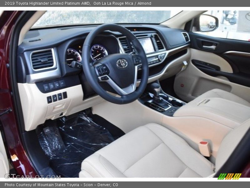  2019 Highlander Limited Platinum AWD Almond Interior