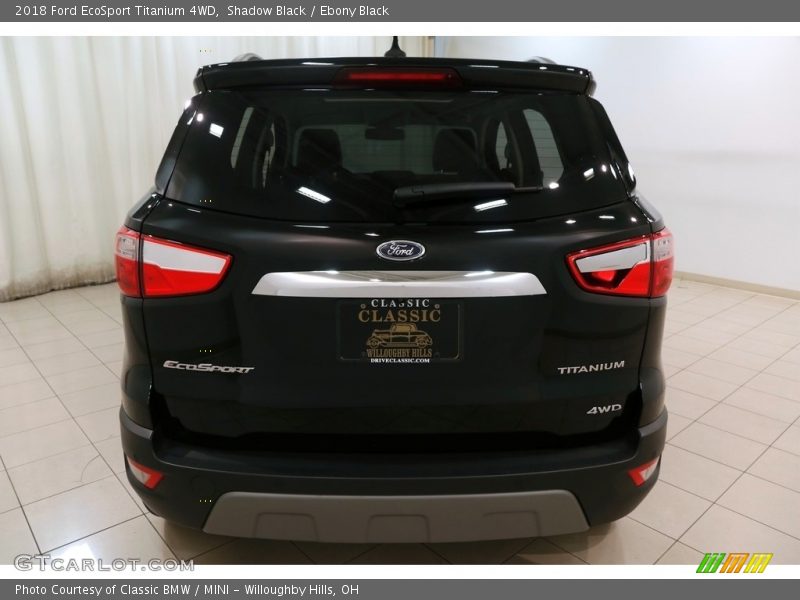 Shadow Black / Ebony Black 2018 Ford EcoSport Titanium 4WD