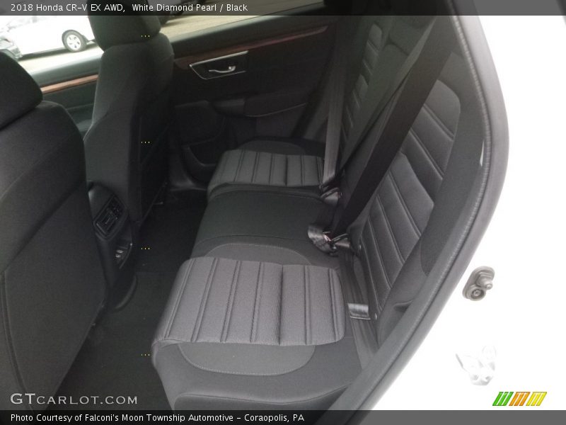 White Diamond Pearl / Black 2018 Honda CR-V EX AWD