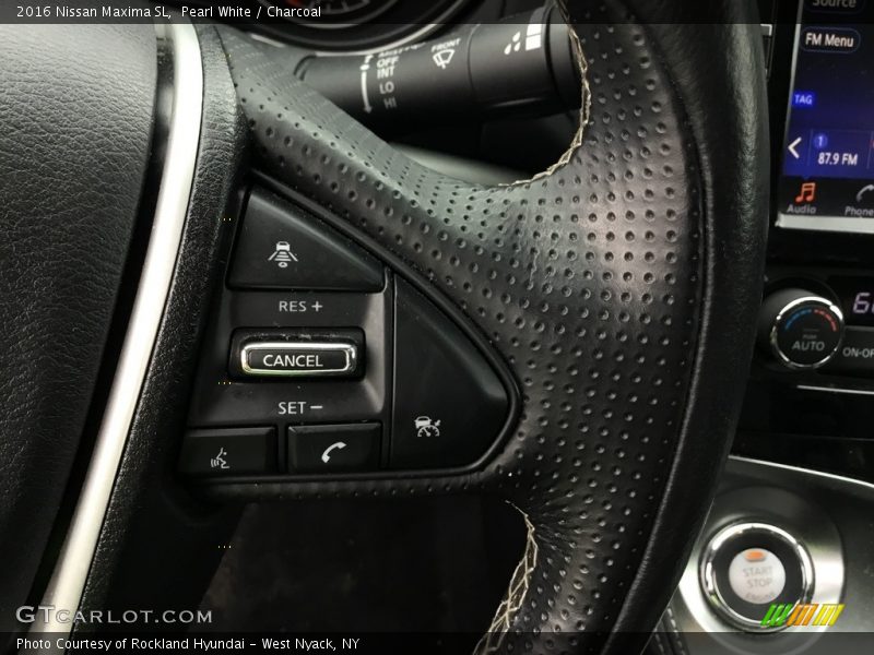 Pearl White / Charcoal 2016 Nissan Maxima SL