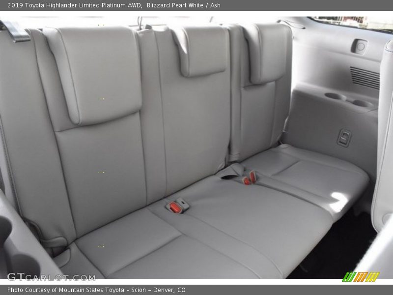 Rear Seat of 2019 Highlander Limited Platinum AWD