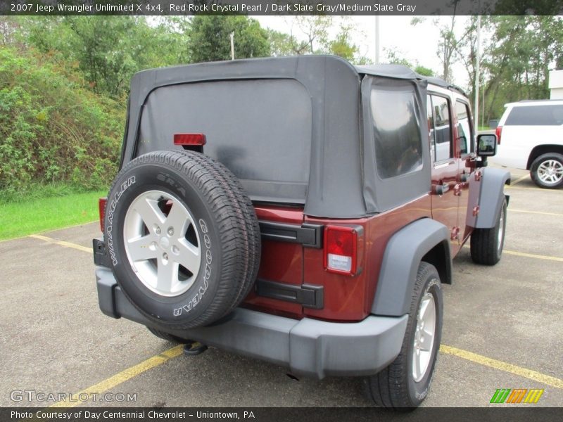 Red Rock Crystal Pearl / Dark Slate Gray/Medium Slate Gray 2007 Jeep Wrangler Unlimited X 4x4