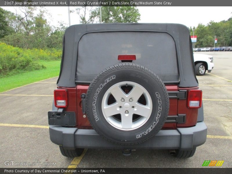 Red Rock Crystal Pearl / Dark Slate Gray/Medium Slate Gray 2007 Jeep Wrangler Unlimited X 4x4