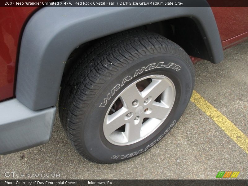 Red Rock Crystal Pearl / Dark Slate Gray/Medium Slate Gray 2007 Jeep Wrangler Unlimited X 4x4