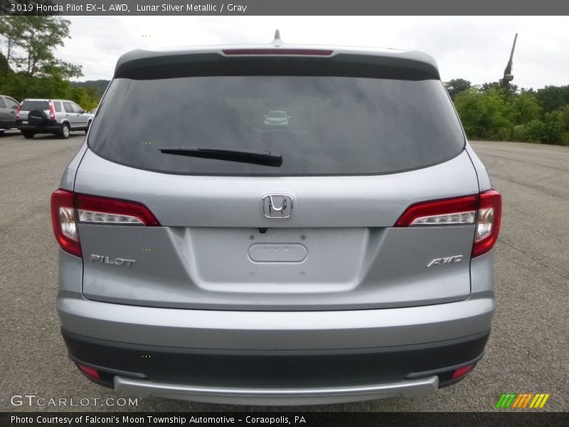 Lunar Silver Metallic / Gray 2019 Honda Pilot EX-L AWD