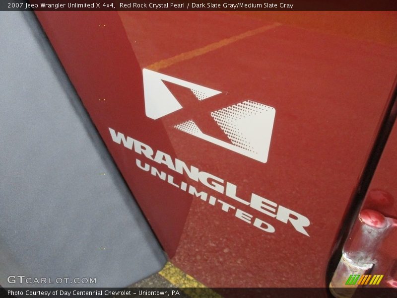 Red Rock Crystal Pearl / Dark Slate Gray/Medium Slate Gray 2007 Jeep Wrangler Unlimited X 4x4