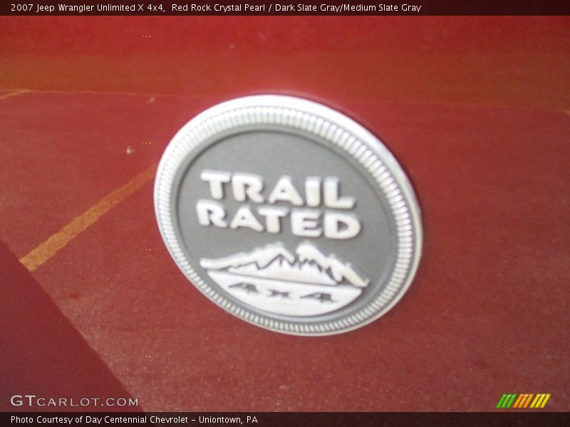 Red Rock Crystal Pearl / Dark Slate Gray/Medium Slate Gray 2007 Jeep Wrangler Unlimited X 4x4