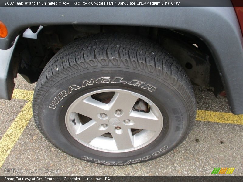 Red Rock Crystal Pearl / Dark Slate Gray/Medium Slate Gray 2007 Jeep Wrangler Unlimited X 4x4