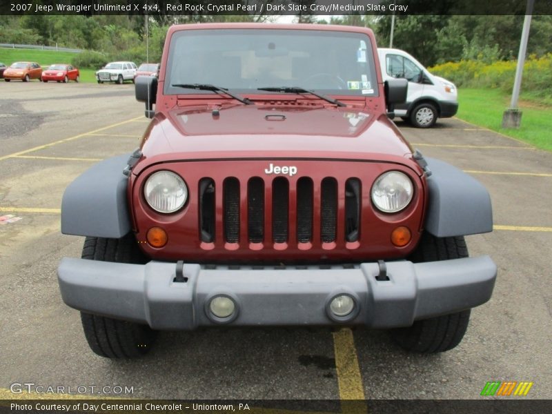 Red Rock Crystal Pearl / Dark Slate Gray/Medium Slate Gray 2007 Jeep Wrangler Unlimited X 4x4