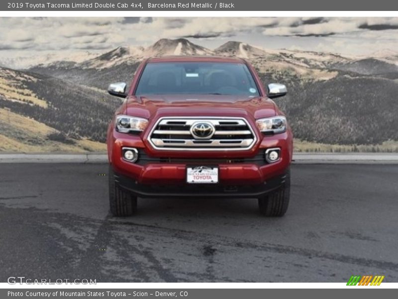 Barcelona Red Metallic / Black 2019 Toyota Tacoma Limited Double Cab 4x4