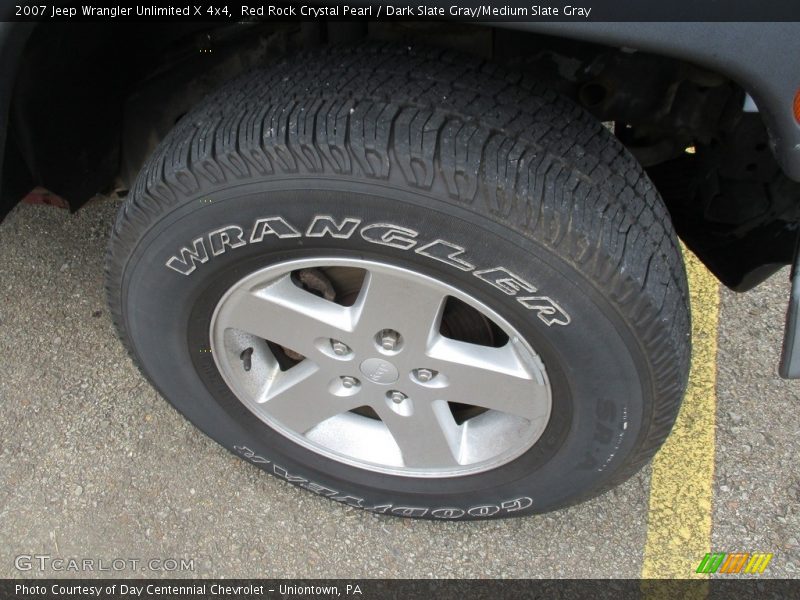 Red Rock Crystal Pearl / Dark Slate Gray/Medium Slate Gray 2007 Jeep Wrangler Unlimited X 4x4
