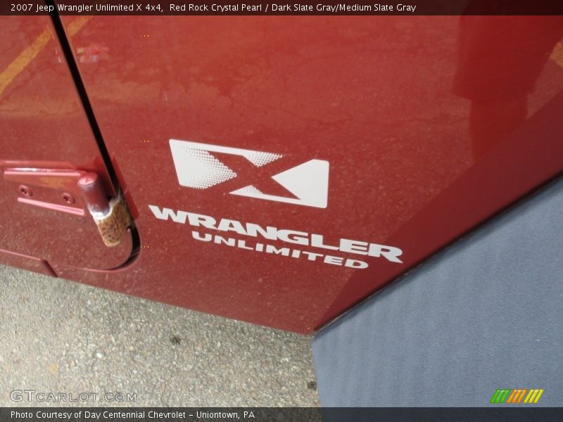 Red Rock Crystal Pearl / Dark Slate Gray/Medium Slate Gray 2007 Jeep Wrangler Unlimited X 4x4