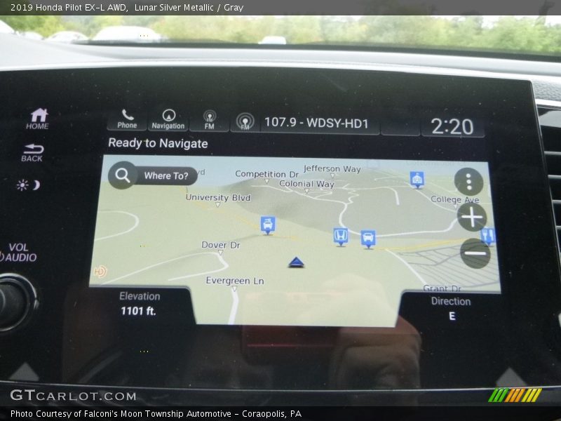 Navigation of 2019 Pilot EX-L AWD