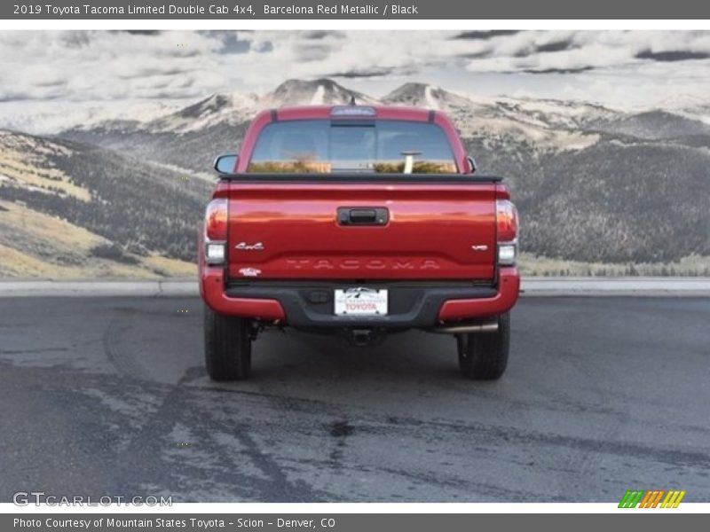 Barcelona Red Metallic / Black 2019 Toyota Tacoma Limited Double Cab 4x4