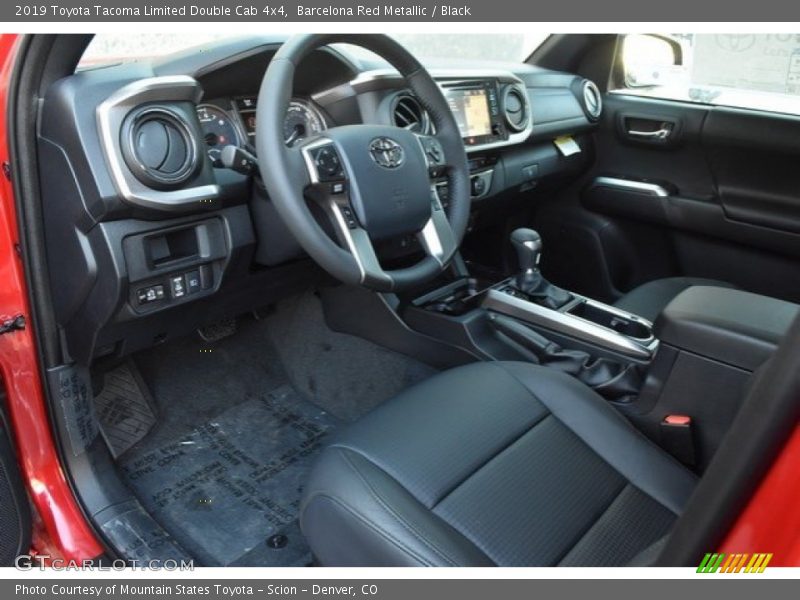  2019 Tacoma Limited Double Cab 4x4 Black Interior
