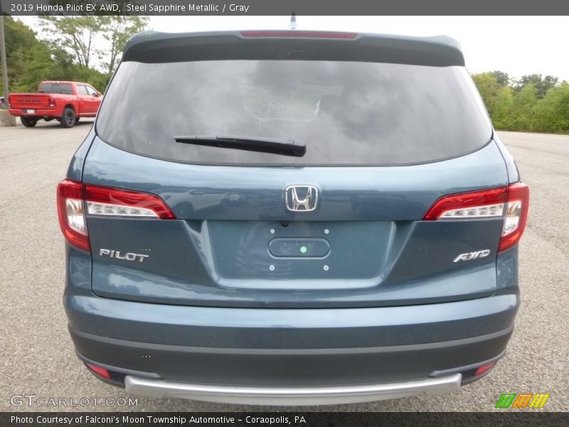 Steel Sapphire Metallic / Gray 2019 Honda Pilot EX AWD