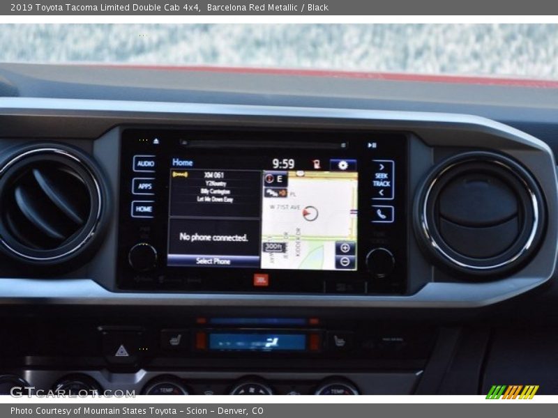 Barcelona Red Metallic / Black 2019 Toyota Tacoma Limited Double Cab 4x4
