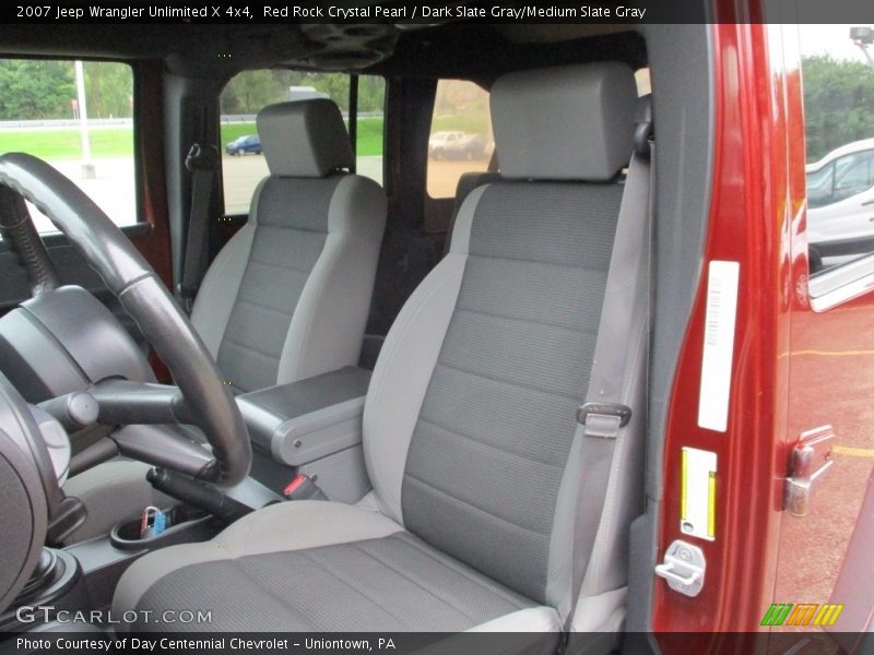 Red Rock Crystal Pearl / Dark Slate Gray/Medium Slate Gray 2007 Jeep Wrangler Unlimited X 4x4