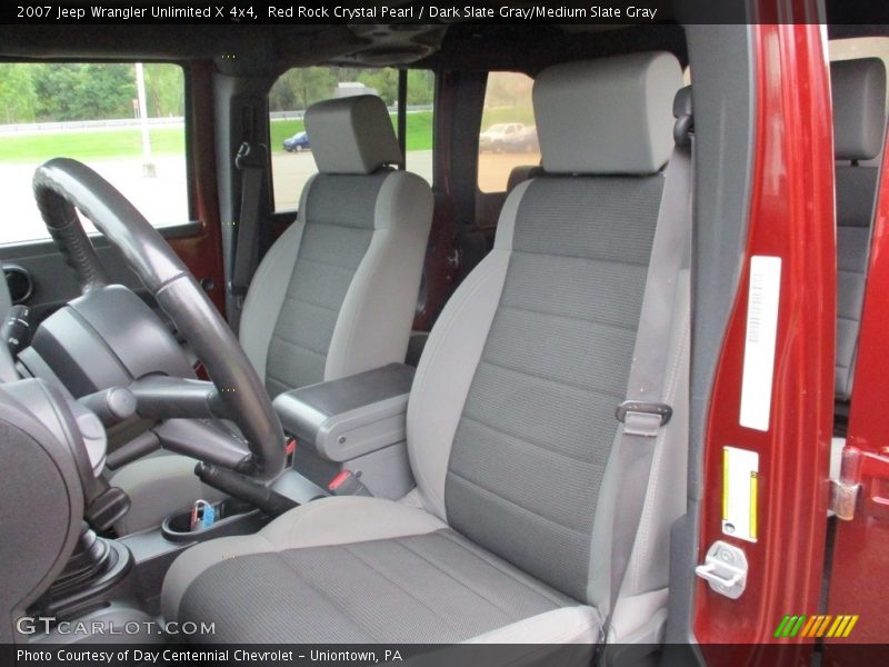 Red Rock Crystal Pearl / Dark Slate Gray/Medium Slate Gray 2007 Jeep Wrangler Unlimited X 4x4