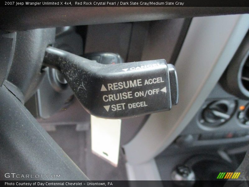 Red Rock Crystal Pearl / Dark Slate Gray/Medium Slate Gray 2007 Jeep Wrangler Unlimited X 4x4