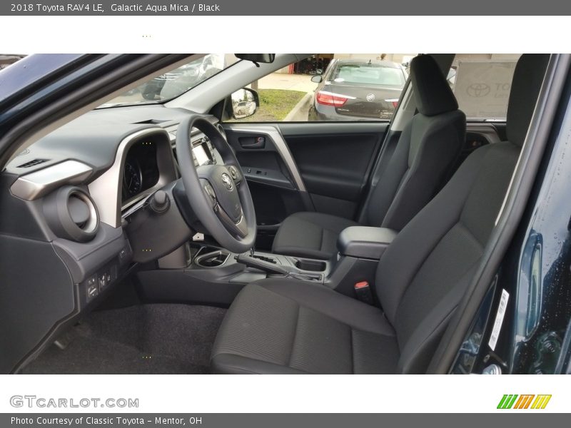 Galactic Aqua Mica / Black 2018 Toyota RAV4 LE