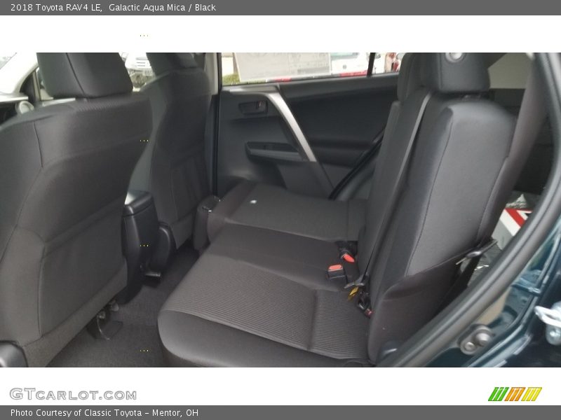 Galactic Aqua Mica / Black 2018 Toyota RAV4 LE