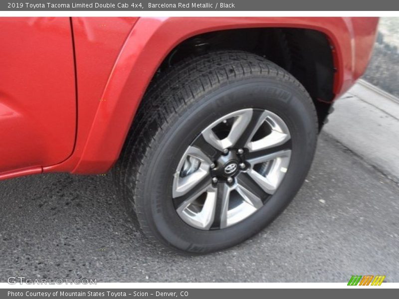 Barcelona Red Metallic / Black 2019 Toyota Tacoma Limited Double Cab 4x4
