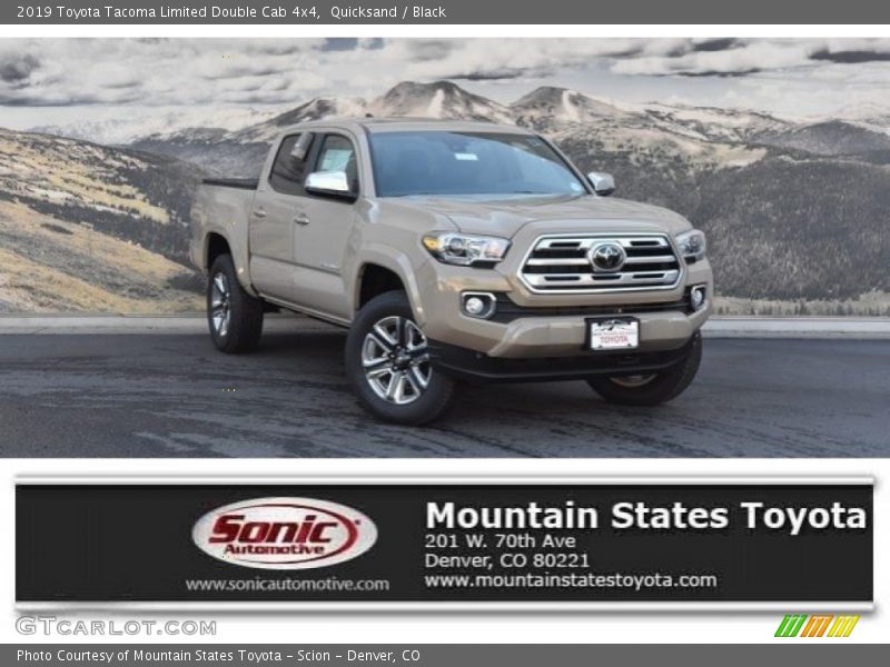 Quicksand / Black 2019 Toyota Tacoma Limited Double Cab 4x4