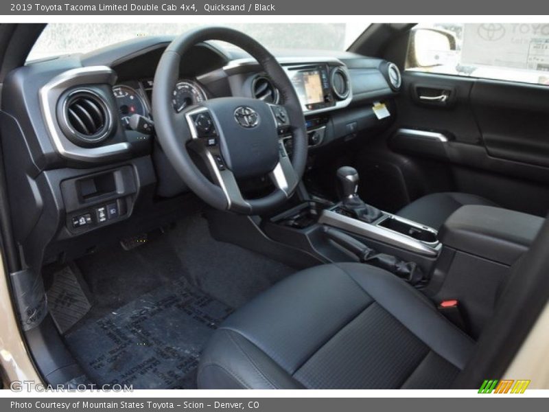  2019 Tacoma Limited Double Cab 4x4 Black Interior