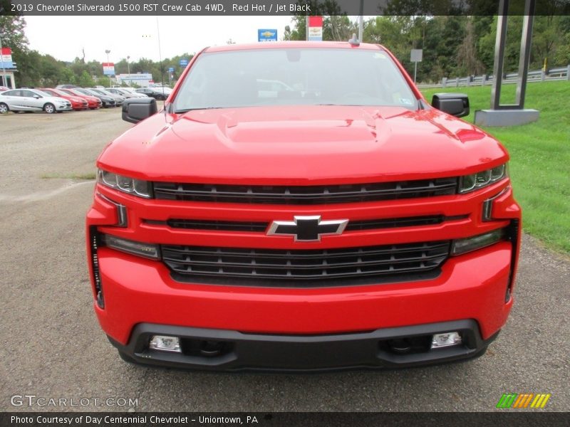 Red Hot / Jet Black 2019 Chevrolet Silverado 1500 RST Crew Cab 4WD